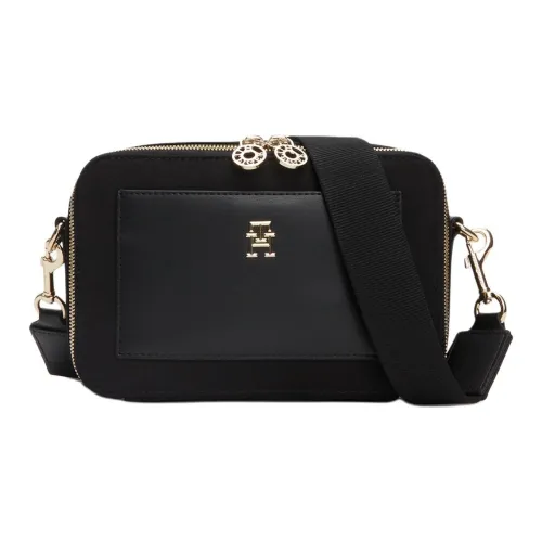 Tommy Hilfiger Полиэстер Сумка через плечо Сумка на плечо Стандартная Женская Черная