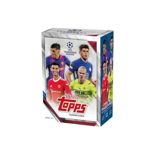 Topps 2021 22 Champions League Value Box Blaster Футбол Игрок Карты Hand GRENADE Box Спортивные Карты Целая Коробка