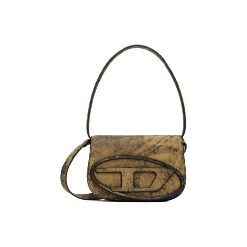 DIESEL Кожа Плечевая Сумка Переносная Сумка через плечо Мужская Коричневая