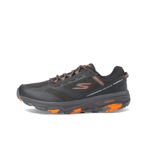 Skechers Go Run Trail Беговые кроссовки Низкий топ Серый Оранжевый Мужской