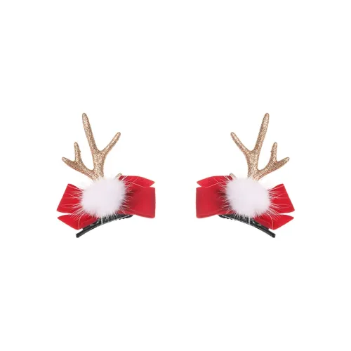 Peach Tea Плюшевые заколки для волос Женские