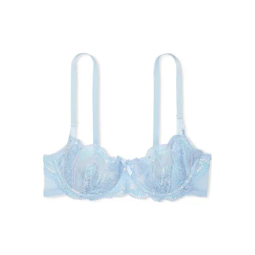 Victoria's Secret Dream Angels Wicked TWINKLE Strap Без подкладки Lace Balcon LB Bra Women's Blue