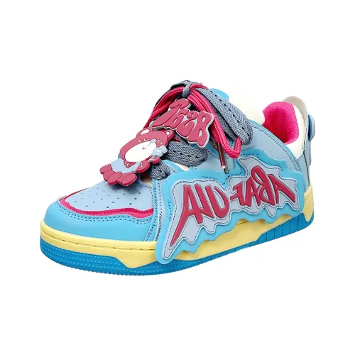 ARTE BROTTO Противоскользящие и износостойкие визуально увеличивают рост Низкие кроссовки для скейтбординга Унисекс Синие