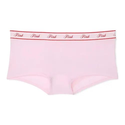 Victoria's Secret Розовый логотип Хлопок SHINE Boyshort Panty PTLBG Нижнее белье Женские 1 упаковка Розовый