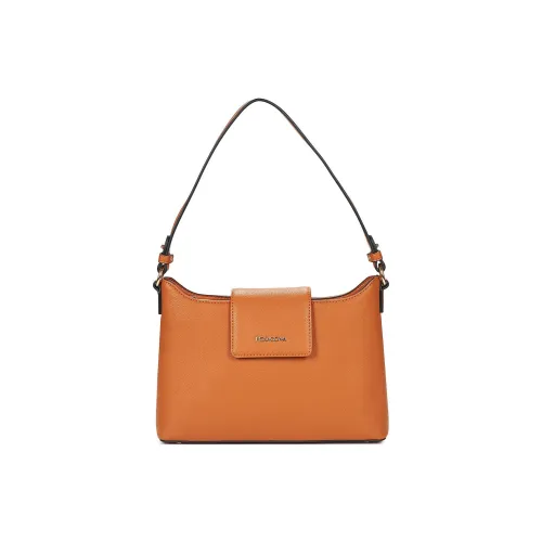 H HEXAGONA Париж Синтетическое волокно Портативная Сумка через плечо Сумка на плечо Женская Коричневая