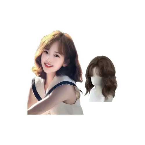 GLUNA Короткие волосы с челкой J стиль Roll парик для всей головы женский корейский стиль сладкий стиль бренд ATMOSPHERE
