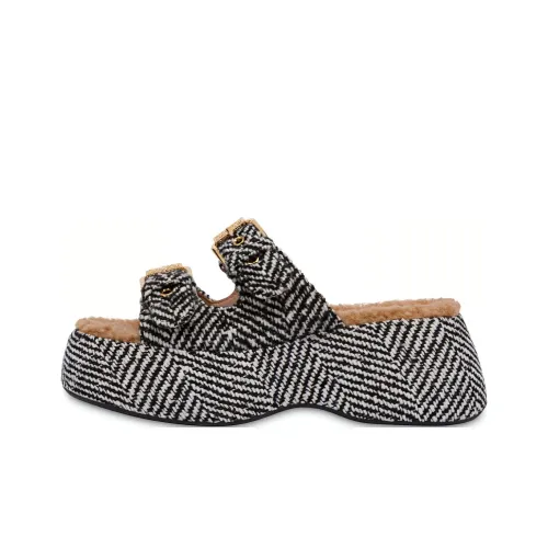 MOSCHINO Слипоны Женские Черные