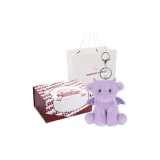 Фиолетовый брелок в виде крылатого динозавра [Коробка]