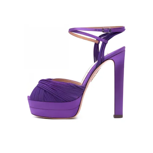 AQUAZZURA One Ремешок Сандалии 13,5 см Женские Фиолетовые