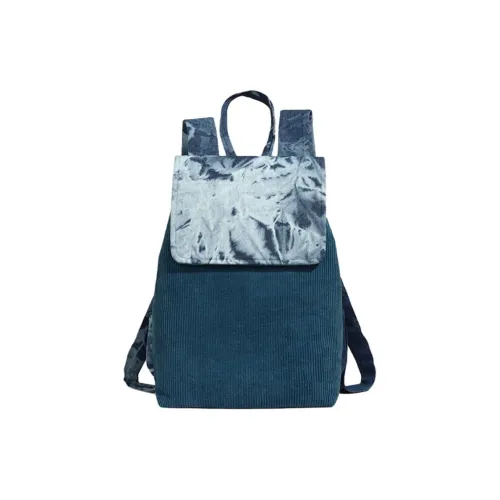 Everthames Вельвет Смешанная Ткань Рюкзак Женские Синий