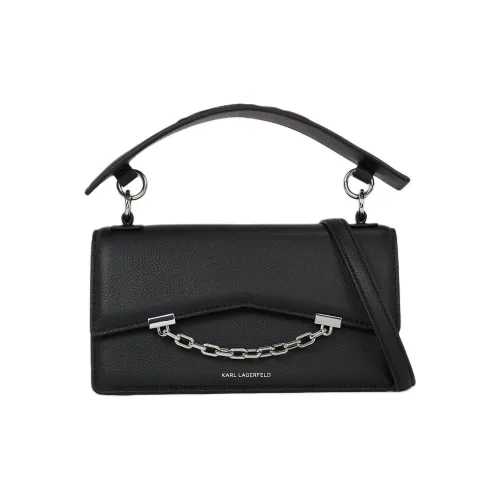 Karl Lagerfeld Сумка через плечо из коровьей кожи женская черная
