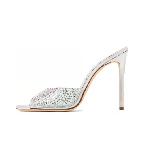 Paris Texas Слипоны Женские Серебряные