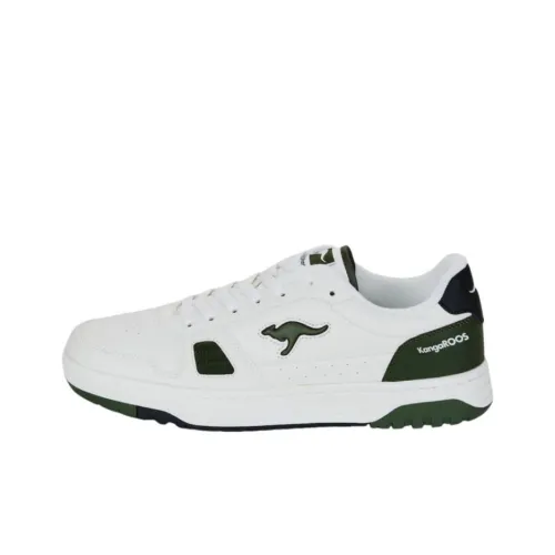 KangaROOS Slip-resistant Abrasion-resistant Low Top Casual Shoes Men's White KangaROOS Противоскользящие Устойчивые к истиранию Низкие Топ Повседневная Обувь Мужская Белая