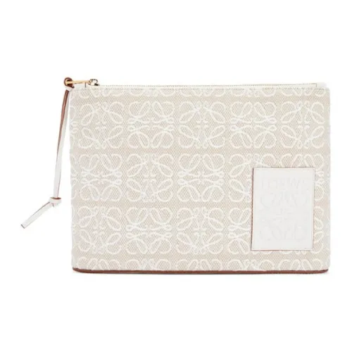 LOEWE Телячья кожа Клатч Женский Светлый Умбра Мягкий Белый