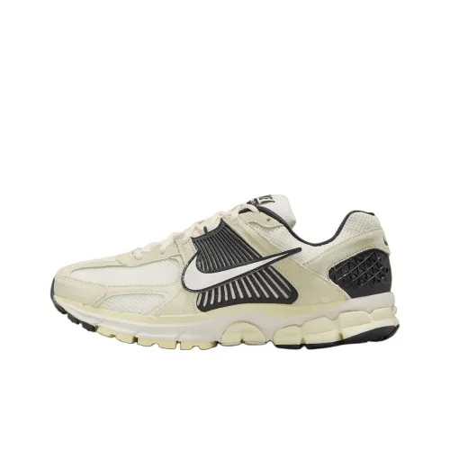 Nike Air Zoom Vomero 5 Дышащие Низкие Кроссовки для Бега Мужские Бежевые Белые Черные