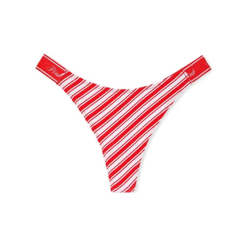 Victoria's Secret Розовый Wink Кружевная отделка Стринг Panty BVCCSP Нижнее белье Женские 1 упаковка Красный