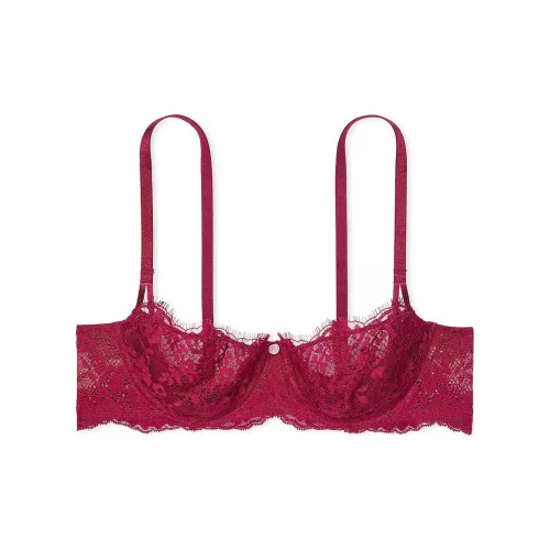 Victoria's Secret Dream Angels Wicked Без подкладки Кружево Balconette Бюстгальтер CR Бюстгальтер Женские Campari Красный