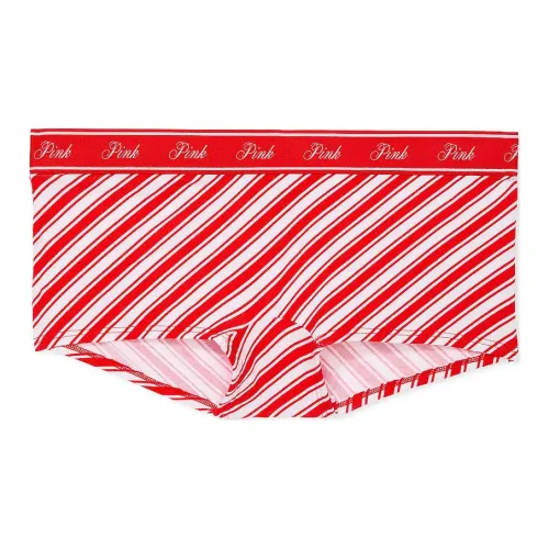 Victoria's Secret Розовый логотип Хлопок SHINE Boyshort Panty BVCCSP Нижнее белье Женские Красные полосы