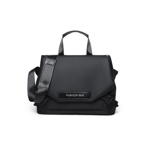 Single Warehouse Кожа Мембранная Сумка Стандартная Мужская Черная Серая