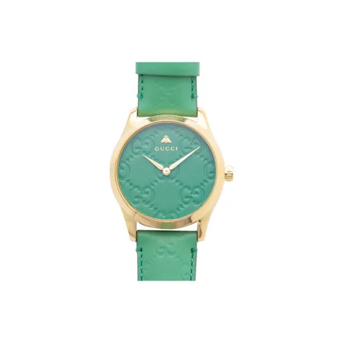 GUCCI Женские часы кварцевый механизм 38 мм зеленый циферблат