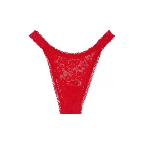 Victoria's Secret The LACIE Sequin Posey Кружево Brazilian Panty Lipstick Нижнее белье Женские 1 Pack Красный