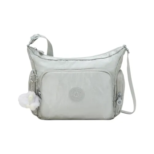 Kipling Полиамид Сумка через плечо Средняя Женская Серебряный