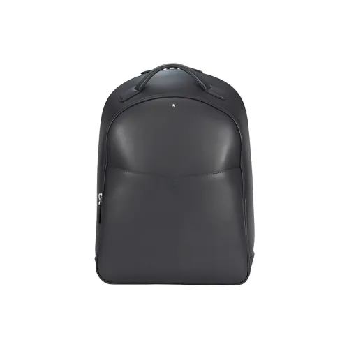 MONTBLANC Рюкзак из коровьей кожи мужской графитовый черный