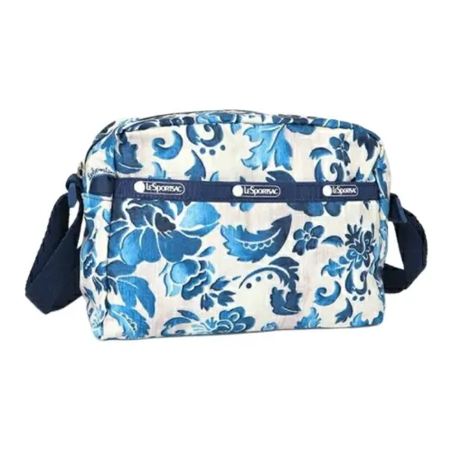 LeSportsac Полиэстер Сумка через плечо Мини Женская Синяя и Белая