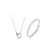 Перекрывающиеся браслеты + ожерелья (пара)