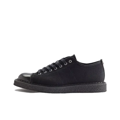 FRED PERRY Low-Top Canvas Shoes Black Unisex