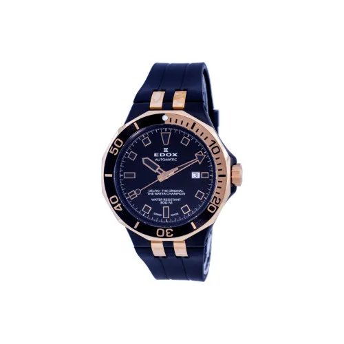 EDOX Автоматический Механический Механизм Мужские Часы 44 мм Синий
