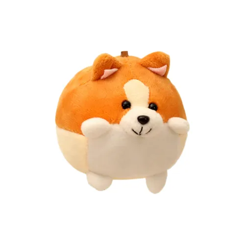 Happy Fish Круглый And Плюшевый Щенок Corgi Брелок Украшение Куклы Плюшевый Брелок 10 см Рекомендуемая Высота