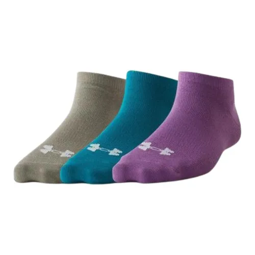 Under Armour 3 шт Хаки + Синий + Фиолетовый Женские носки