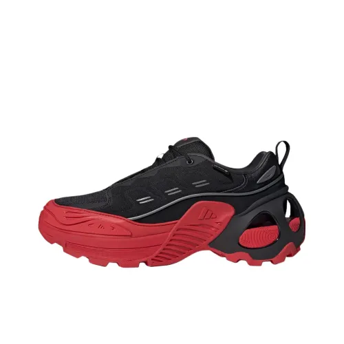 Adidas Wonder Runner Slip-resistant Abrasion-resistant Low-top Беговые кроссовки Мужские Черные Красные