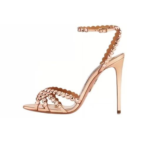 AQUAZZURA One Ремень Сандалии 10,5 см Женские Золотые