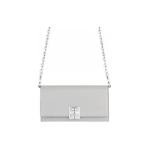 GIVENCHY 4G Телячья кожа Кошелек Одно плечо Ручной Сумка через плечо Женская Серый