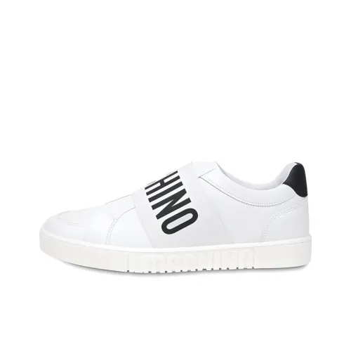 MOSCHINO Низкий Топ Стильный Скейтбординг Мужской Белый