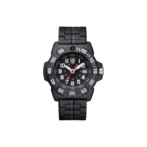 LUMINOX Кварцевый механизм Мужские часы Часы 45 мм Черный циферблат Ремень Carbon Oxygen™