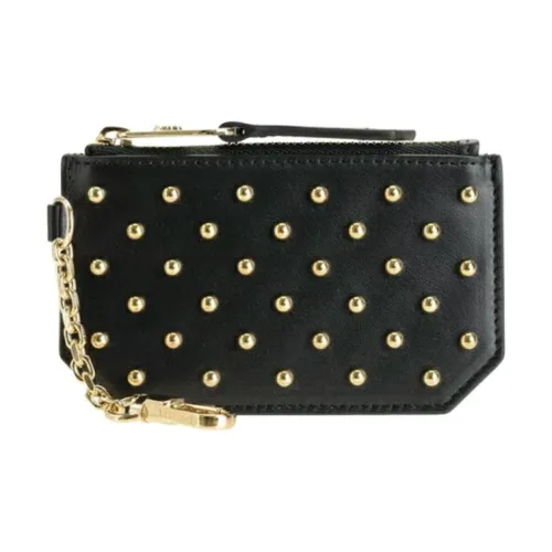 VERSACE Кожа Монета Кошелек Женские Черный