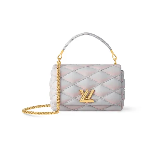 LOUIS VUITTON Овчина Lipstick Сумка Сумка Сумка через плечо Сумка через плечо Средний Женская Серо-розовая