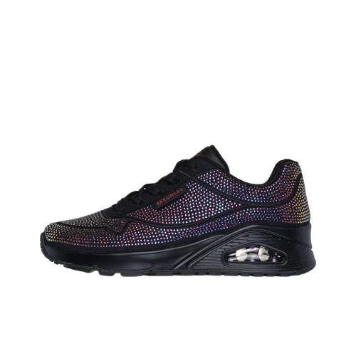 Skechers Uno Low Топ Повседневные Беговые Кроссовки Женские Черные