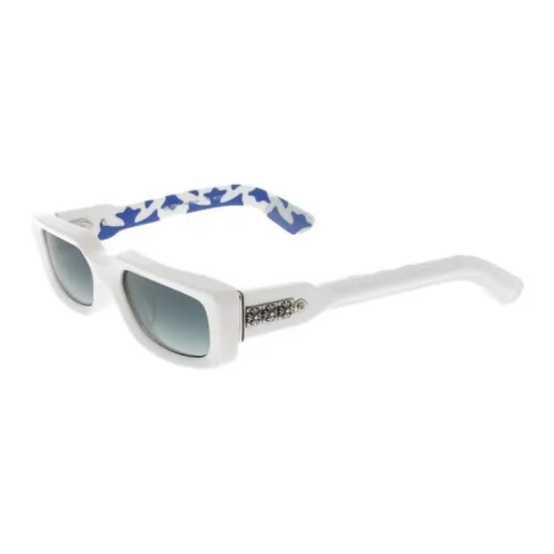 Chrome Hearts Квадратные Солнцезащитные Очки Унисекс Белые
