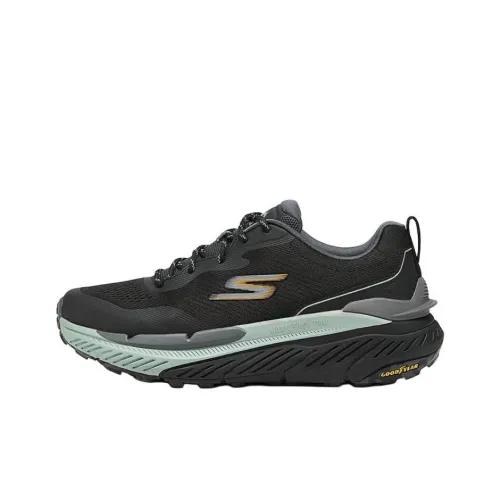 Skechers Max Cushioning Premier Trail 2,0 Устойчивый к истиранию Дышащие С низким верхом Беговые кроссовки Мужские Черные