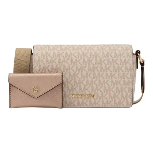 MICHAEL KORS Покрытый холст Сумка через плечо Маленькая Женская Светло-золотая