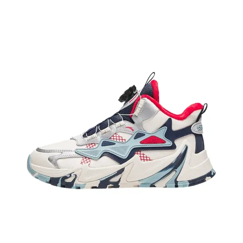 Antakids Детские беговые кроссовки Низкий топ Белый Синий Красный Школьный возраст