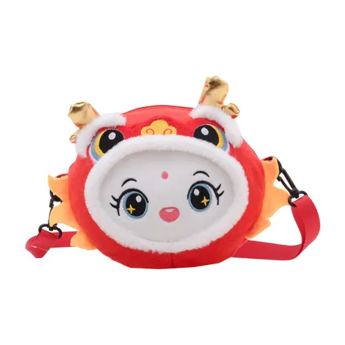 DALO Плюшевая сумка через плечо для детей красного цвета