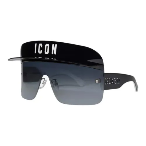 DSQUARED 2 Ацетат Нерегулярная форма Солнцезащитные очки Мужской Черный