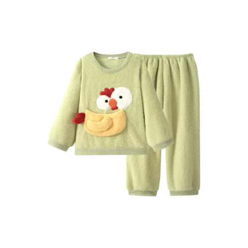 LEZIYUN Пижамный комплект женский зеленый