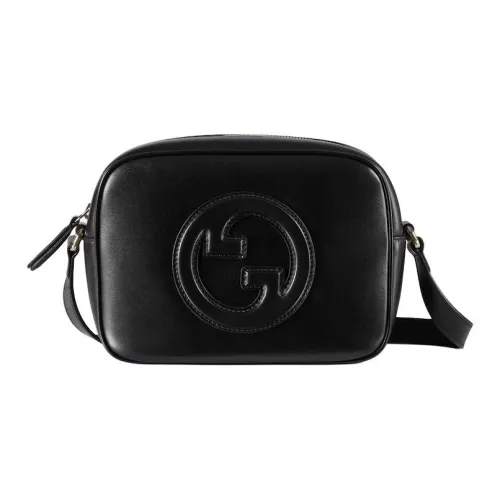 GUCCI Jackie Notte Гладкая кожа Сумка через плечо Сумка мини Женская Черная