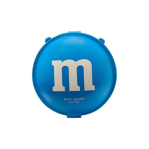 Kate Spade M M's Коллаборация Коровья кожа Сумка через плечо Женская Синяя